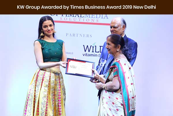 KW Group Awarded by Times Business Award 2019 New Delhi