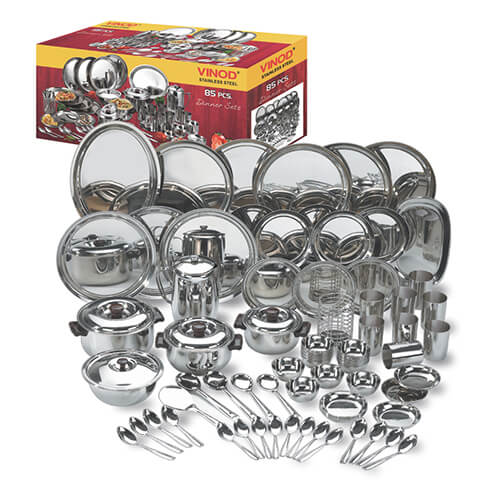 Vinod 85 Pieces Deluxe Dinner Set