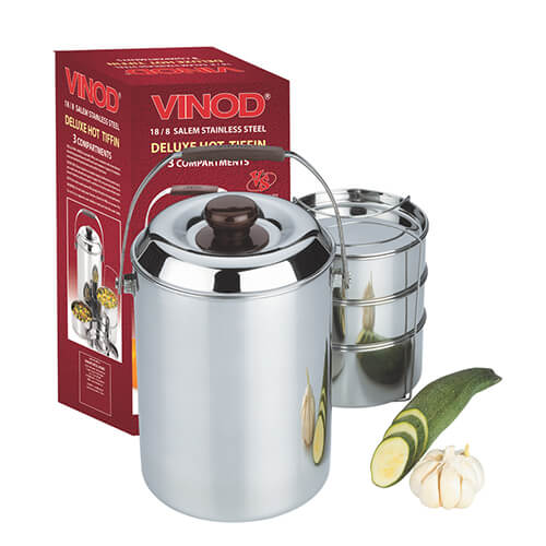 Vinod Deluxe Hot Tiffin 3 Compartments