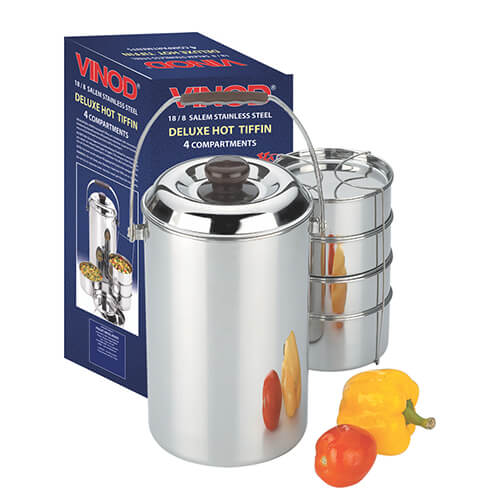 Vinod Deluxe Hot Tiffin 4 Compartments